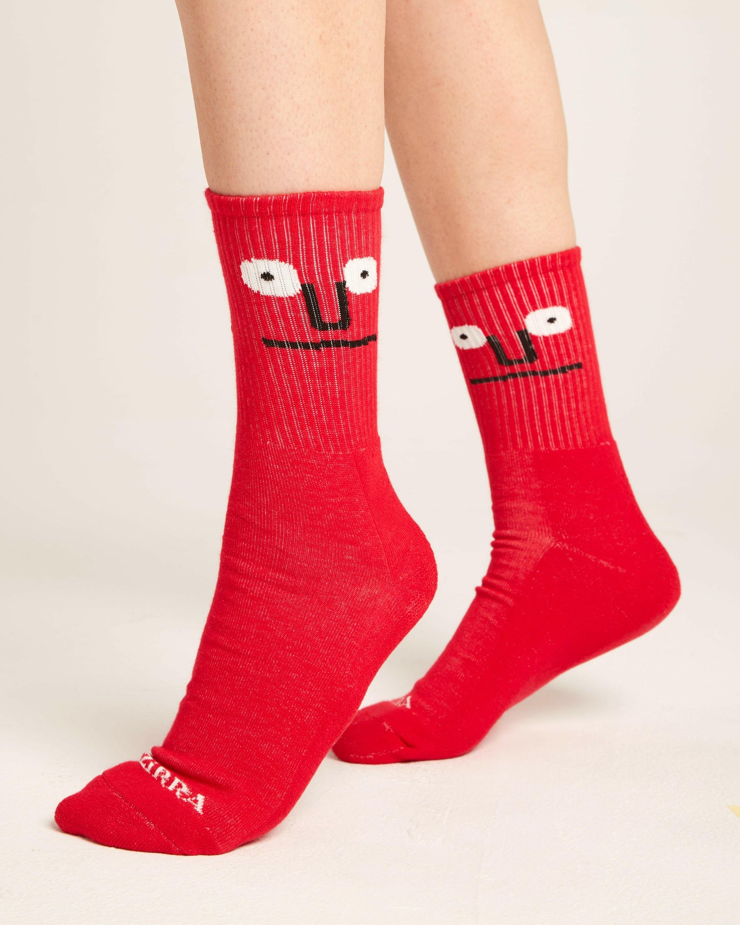 shocked reaction red socks.